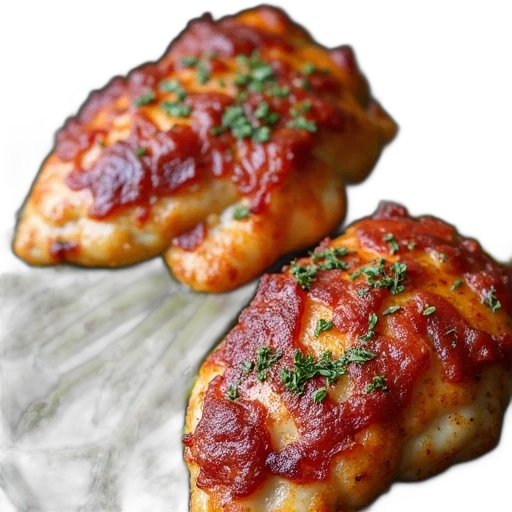 food, photorealistic, chicken, thighs, covered, bacon, asparagus, baking transparent PNG cut-out