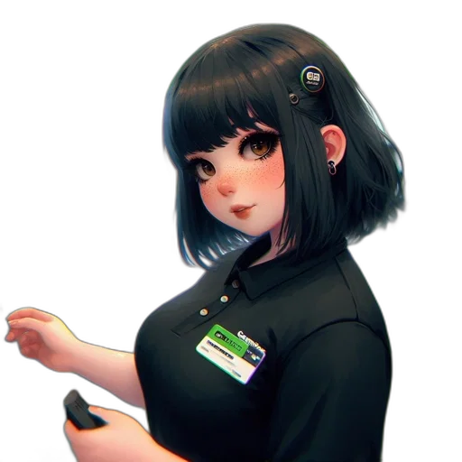 staff, jacket, dress, robot, concept art, fantasy art, anime, pixel art transparent PNG cut-out
