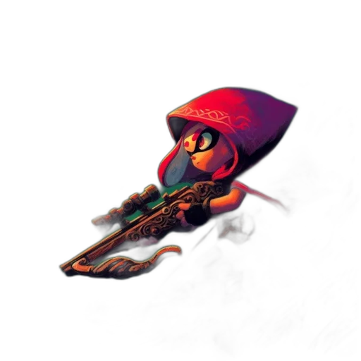 weapon, umbrella, hat, sword, concept art, fantasy art, 3d render, pixel art transparent PNG cut-out