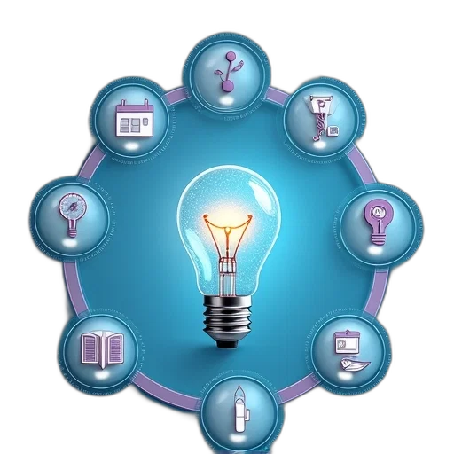 business, cycle, healthcare, innovation transparent PNG cut-out