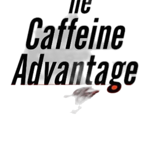 caffeine, advantage, book, cover, bold, text, red, black transparent PNG cut-out