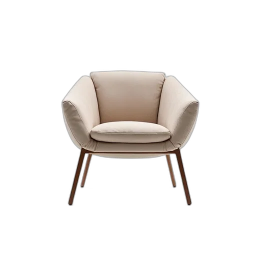 furniture, 3d render, earth tones, modern, chair, geometric, metal, frame transparent PNG cut-out