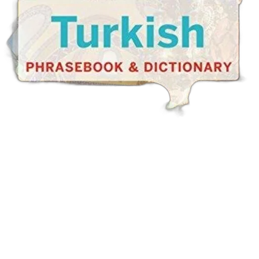 book, cover, titled, turkish, phrasebook, dictionary, image, vibrant transparent PNG cut-out