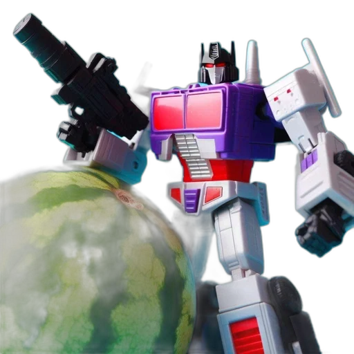 robot, weapon, staff, concept art, 3d render, vaporwave, outer space, image transparent PNG cut-out