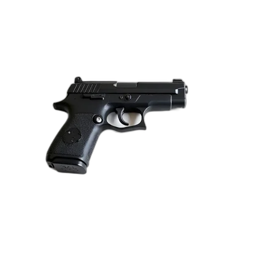 weapon, staff, animal, 3d render, photorealistic, black, handgun, silver transparent PNG cut-out