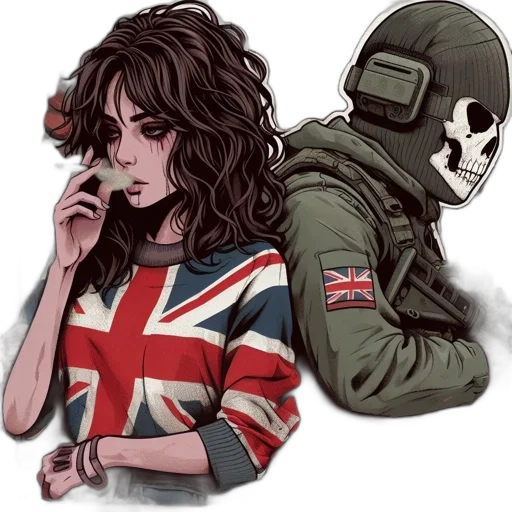 jacket, mask, concept art, comic book art, cartoon, pixel art, dark, two transparent PNG cut-out
