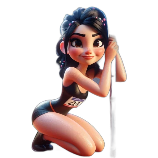 staff, dress, weapon, cartoon, concept art, fantasy art, pixel art, female transparent PNG cut-out