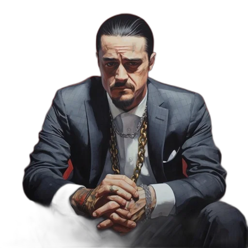 face, jacket, animal, photorealistic, concept art, comic book art, pixel art, man transparent PNG cut-out