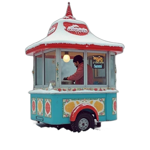 car, food, staff, 3d render, concept art, photorealistic, cartoon, snow transparent PNG cut-out