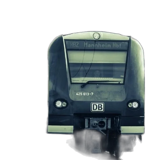 photorealistic, 3d render, concept art, black, white, photo, train, number transparent PNG cut-out