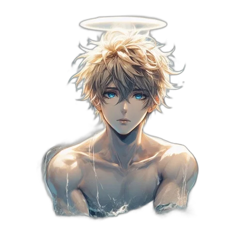 crown, face, creature, pixel art, watercolor, concept art, anime, animated transparent PNG cut-out
