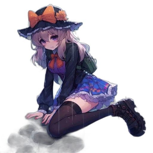 hat, dress, creature, jacket, anime, watercolor, pixel art, concept art transparent PNG cut-out