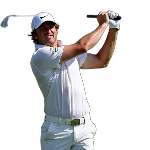 rory, rose, reacts, his, shot, 12th, tee, during transparent PNG cut-out