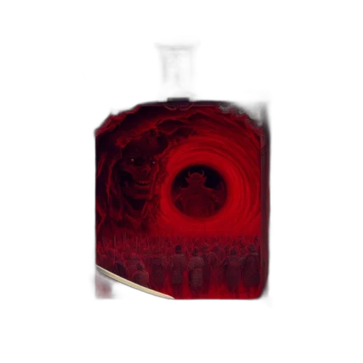 bottle, dragon, hair, food, 3d render, photorealistic, vaporwave, fire transparent PNG cut-out