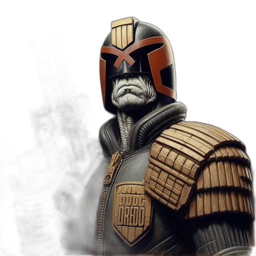 robot, mask, concept art, comic book art, fantasy art, 3d render, character, wears transparent PNG cut-out