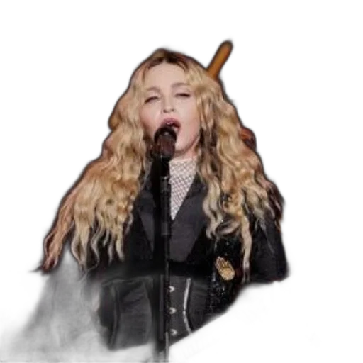 staff, jacket, umbrella, hair, concept art, madonna, performs, stage transparent PNG cut-out