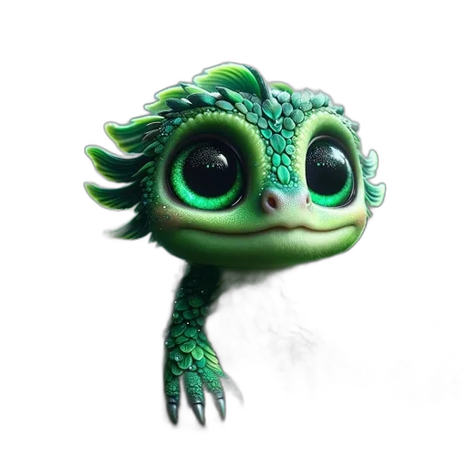 dragon, creature, staff, animal, 3d render, concept art, photorealistic, fantasy art transparent PNG cut-out