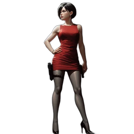 dress, staff, weapon, concept art, 3d render, comic book art, pixel art, red transparent PNG cut-out