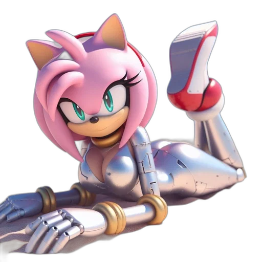 robot, weapon, animal, creature, 3d render, concept art, pixel art, vaporwave transparent PNG cut-out