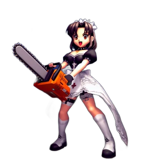 weapon, staff, sword, robot, pixel art, concept art, anime, cartoon transparent PNG cut-out