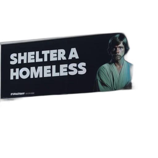 umbrella, clear, day, billboard, displays, luke, skywalker, wielding transparent PNG cut-out