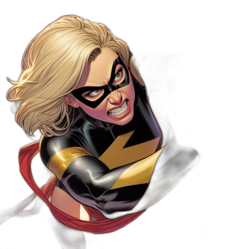 comic book art, concept art, cartoon, photorealistic, female, superhero, part, marvel transparent PNG cut-out