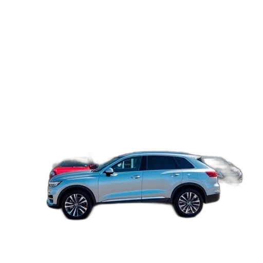 car, silver, suv, parked, front, auto, rite, dealership transparent PNG cut-out