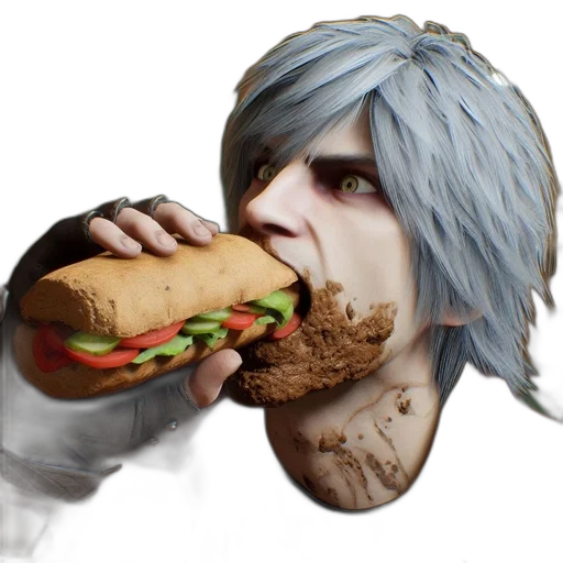 food, creature, animal, face, photorealistic, concept art, fantasy art, 3d render transparent PNG cut-out