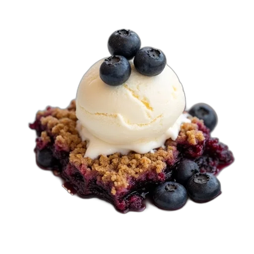 food, crown, white, plate, topped, scoop, vanilla, ice transparent PNG cut-out