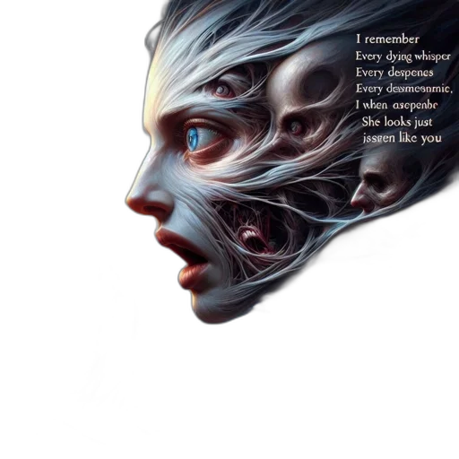 face, mask, robot, creature, concept art, comic book art, fantasy art, cyberpunk transparent PNG cut-out