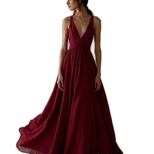 dress, red, dark, earth tones, wine, colored, maxie, collection transparent PNG cut-out