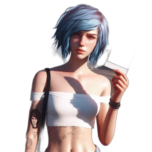 dress, weapon, staff, jewelry, concept art, cyberpunk, fantasy art, pixel art transparent PNG cut-out