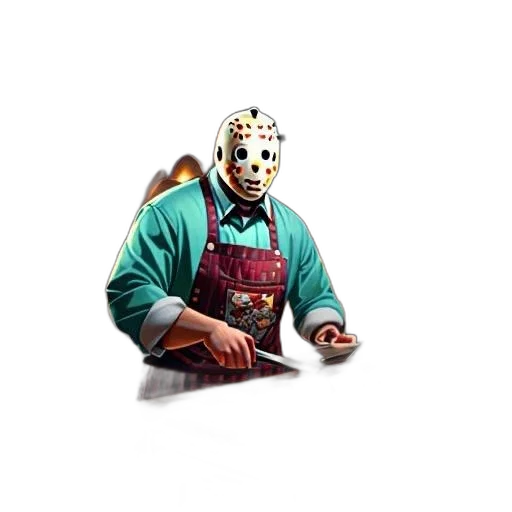 mask, staff, face, food, concept art, 3d render, pixel art, fantasy art transparent PNG cut-out