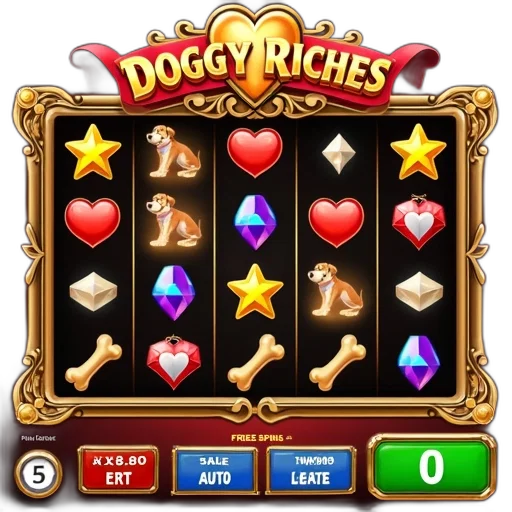 second, image, shows, same, slot, machine, game, doggy transparent PNG cut-out