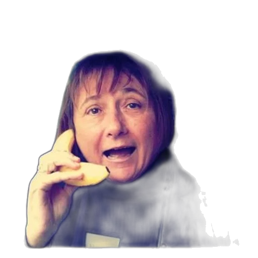 face, food, photorealistic, woman, holding, umbrella, pretending, talk transparent PNG cut-out