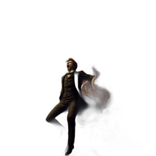 staff, jacket, robot, creature, concept art, pixel art, 3d render, comic book art transparent PNG cut-out