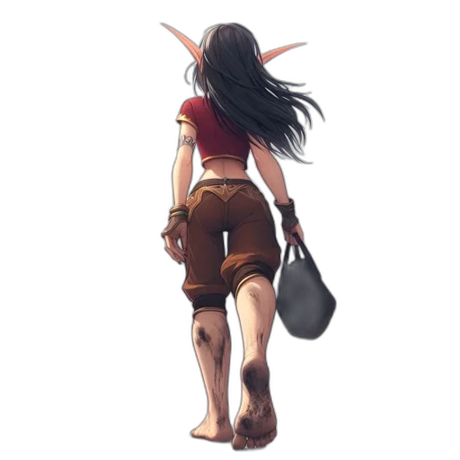 staff, weapon, fantasy art, concept art, pixel art, comic book art, red, woman transparent PNG cut-out