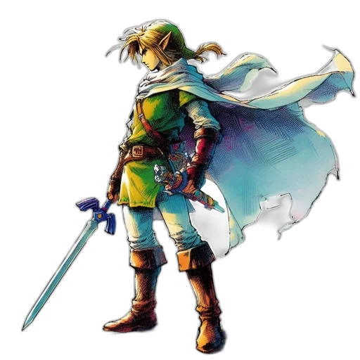 sword, weapon, staff, concept art, pixel art, fantasy art, watercolor, green transparent PNG cut-out