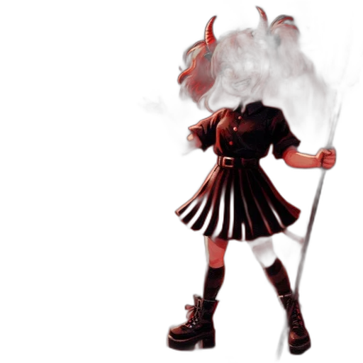 staff, weapon, mask, creature, concept art, 3d render, anime, pixel art transparent PNG cut-out
