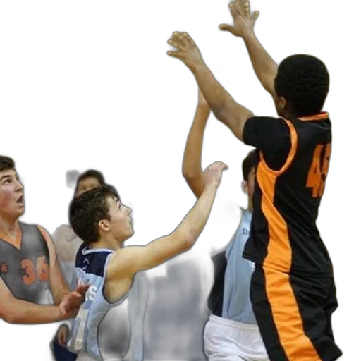 basketball, game, progress, player, number, left, side, image transparent PNG cut-out
