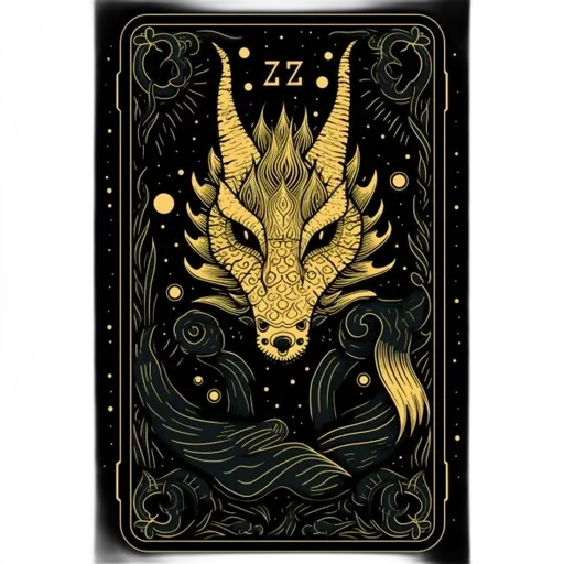 dragon, creature, animal, fantasy art, concept art, stylized, golden, patterns transparent PNG cut-out
