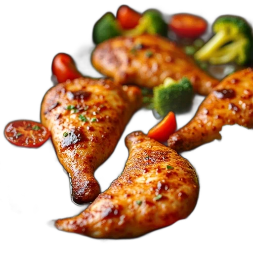 food, animal, 3d render, photorealistic transparent PNG cut-out