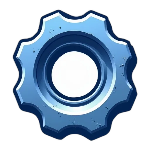 weapon, jewelry, crown, robot, 3d render, blue, stylized, illustration transparent PNG cut-out