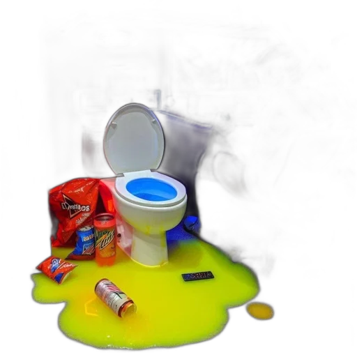 food, furniture, 3d render, photorealistic, concept art, neon, blue, interactive transparent PNG cut-out