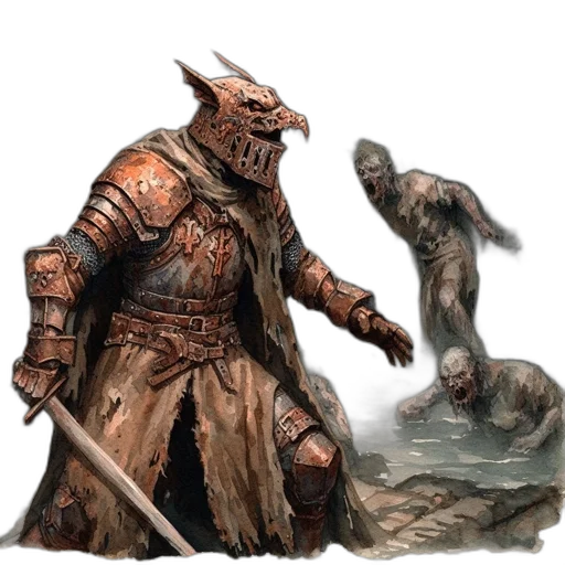 creature, dragon, staff, concept art, fantasy art, comic book art, photorealistic, fog transparent PNG cut-out