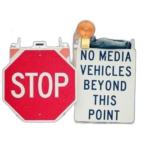 car, weapon, staff, 3d render, stop, sign, next, reads transparent PNG cut-out