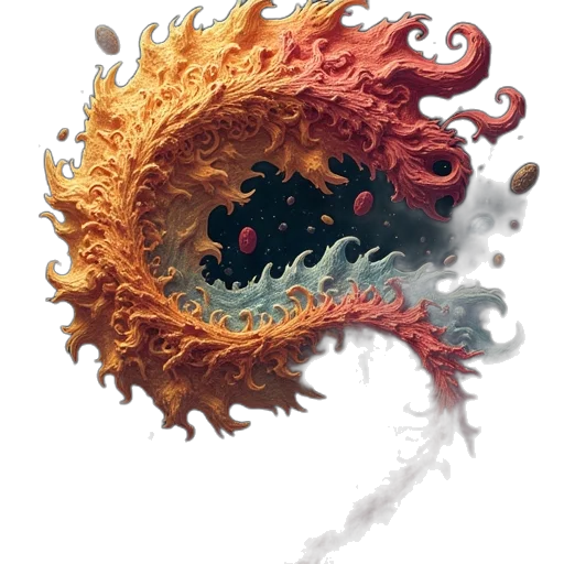 dragon, mask, crown, creature, concept art, 3d render, fantasy art, watercolor transparent PNG cut-out