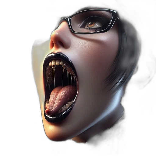face, mask, creature, photorealistic, 3d render, concept art, comic book art, gothic transparent PNG cut-out