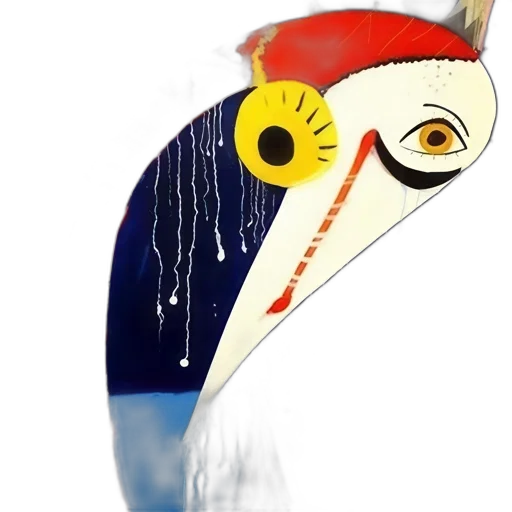 mask, face, animal, hat, watercolor, fantasy art, concept art, cartoon transparent PNG cut-out