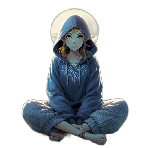 staff, jacket, jewelry, crown, concept art, anime, pixel art, fantasy art transparent PNG cut-out
